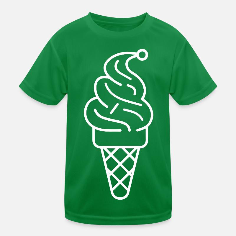 Cornet de crème glacée Dessin T-shirt sport Enfant