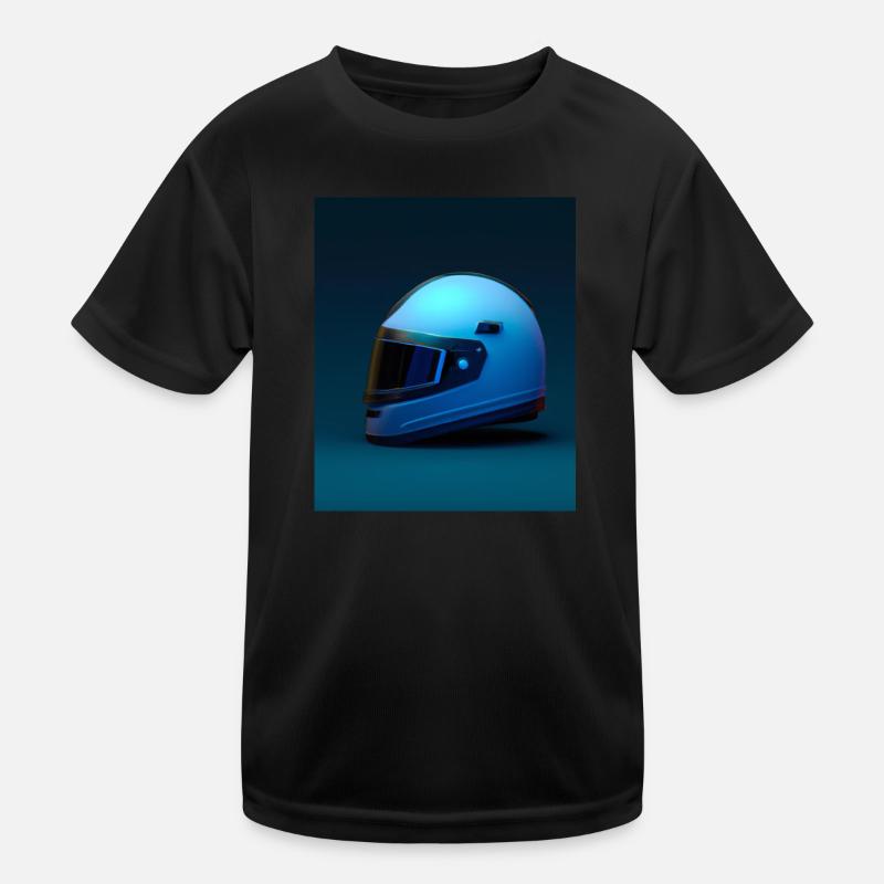 Motorradfahrer Helm Kinder Funktions-T-Shirt