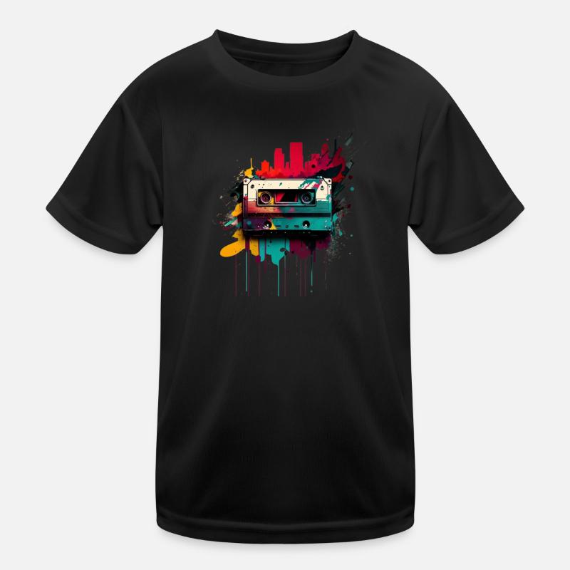 Retro Mixtape Kinder Funktions-T-Shirt