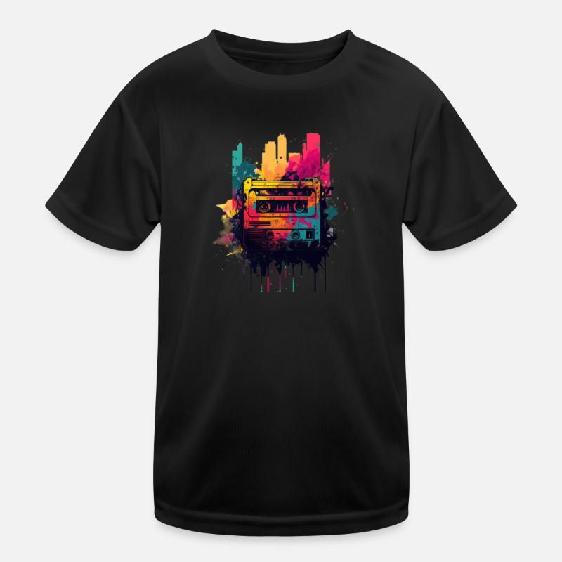 Retro Mixtape Kinder Funktions-T-Shirt