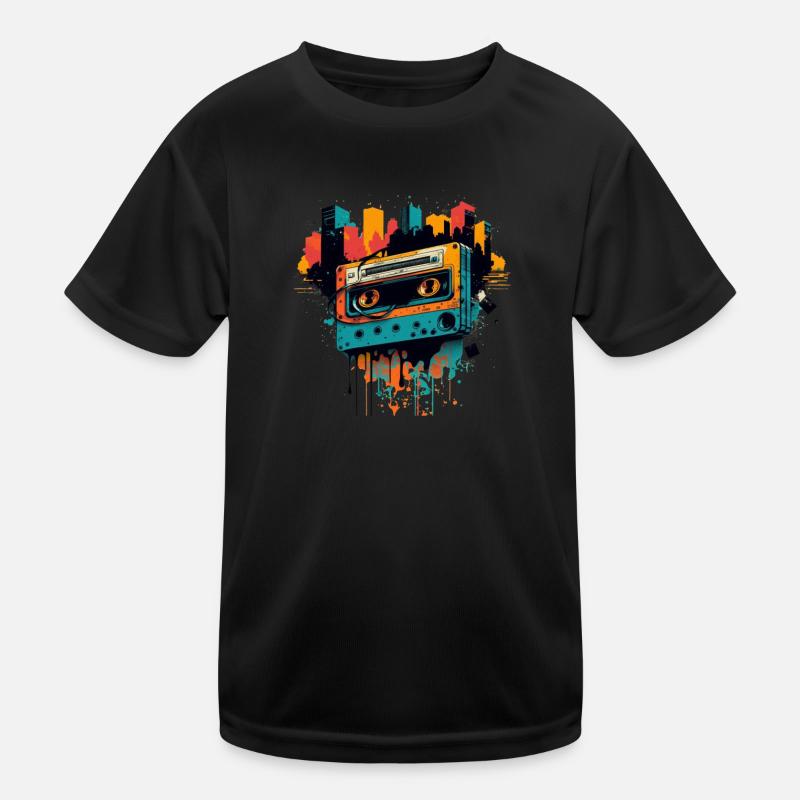 Retro Mixtape Kinder Funktions-T-Shirt