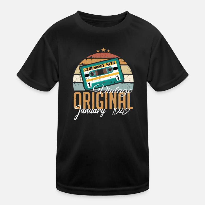 The legends were born in January 1942 Kids Functional T-Shirt
