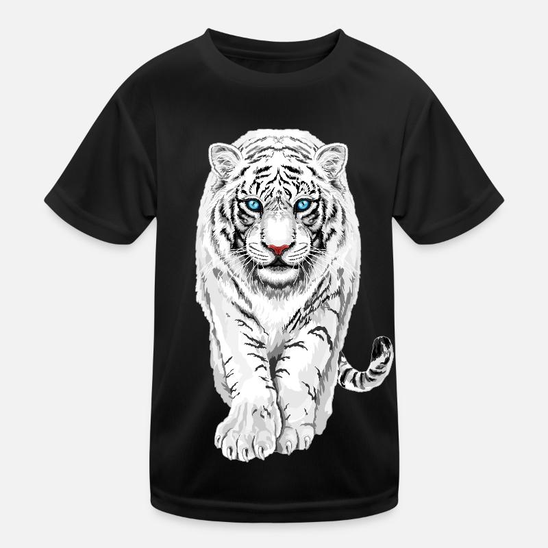 Weißer Tiger Kinder Funktions-T-Shirt