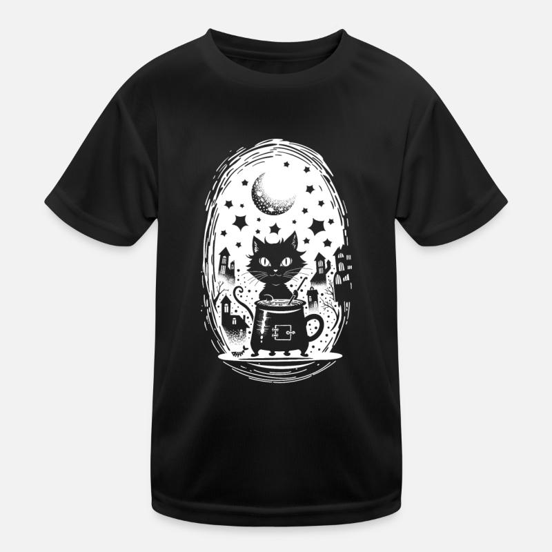Cat's magic potion Kids Functional T-Shirt