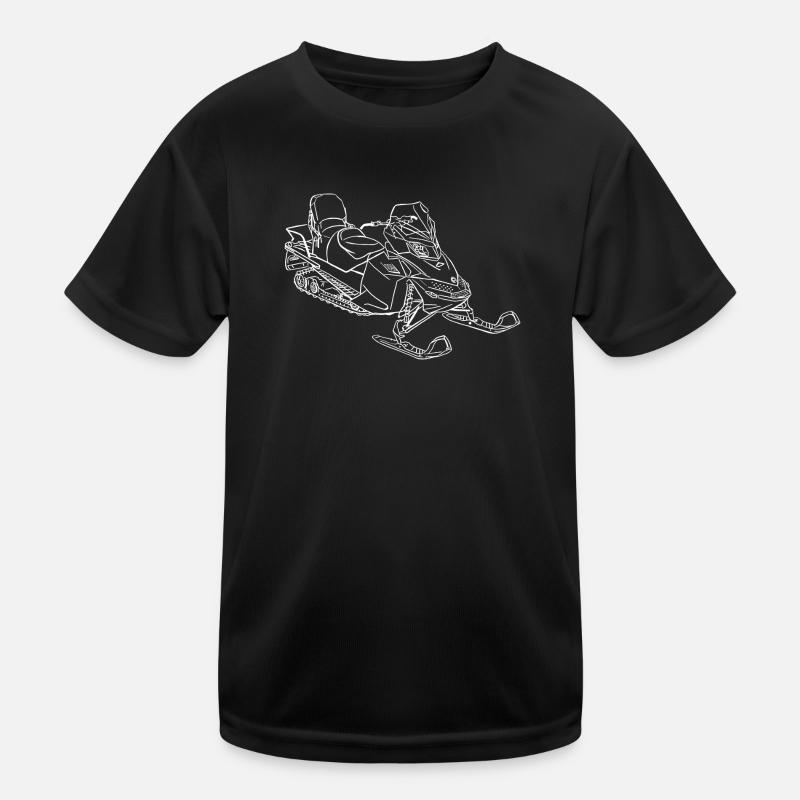 Snowmobile ski doo Kids Functional T-Shirt