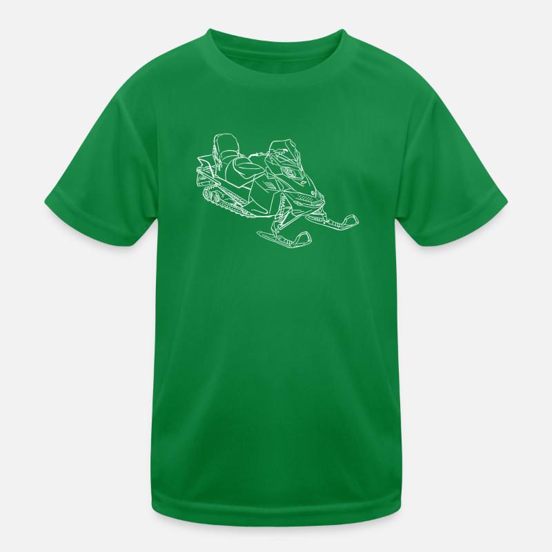 Snowmobile ski doo Kids Functional T-Shirt