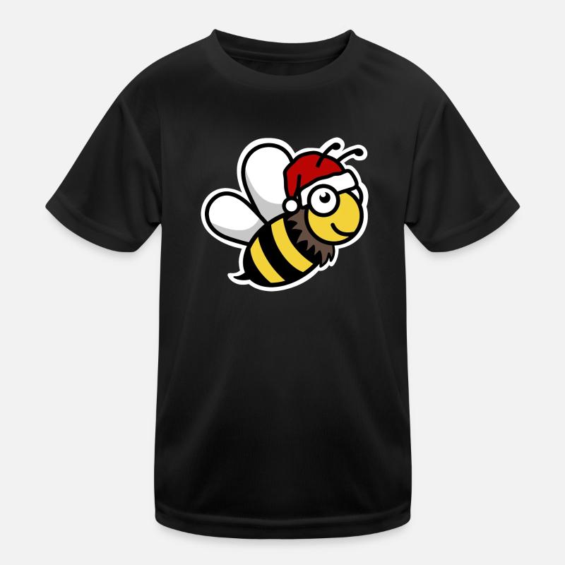 Noël abeille douce Père Noël T-shirt sport Enfant