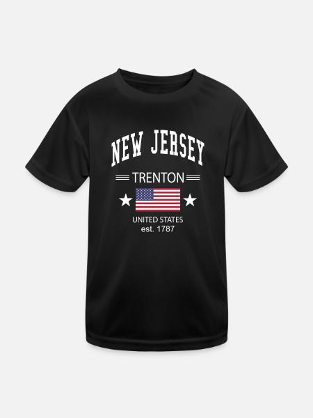 New Jersey - Kids Functional T-Shirt - black - Front
