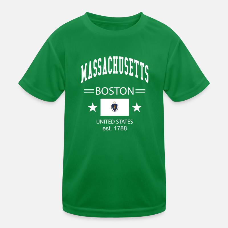 Massachusetts Kinder Funktions-T-Shirt