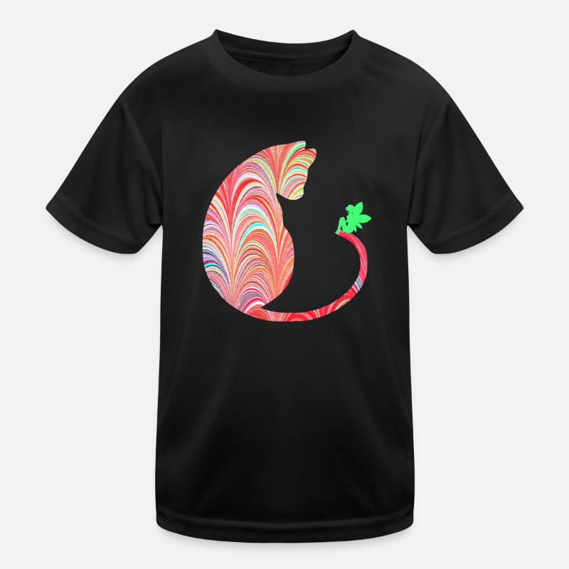cat with fee e 106 Kids Functional T-Shirt