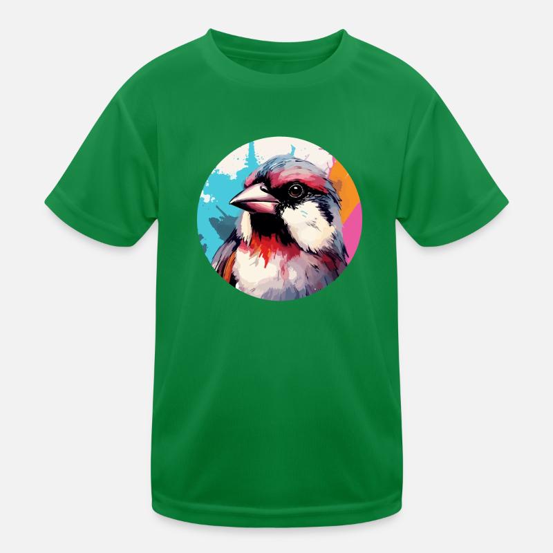 House sparrow Kids Functional T-Shirt