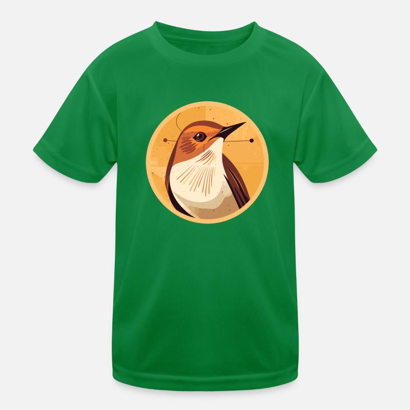 Zaunkönig Kinder Funktions-T-Shirt