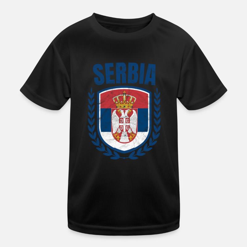Serbie T-shirt sport Enfant