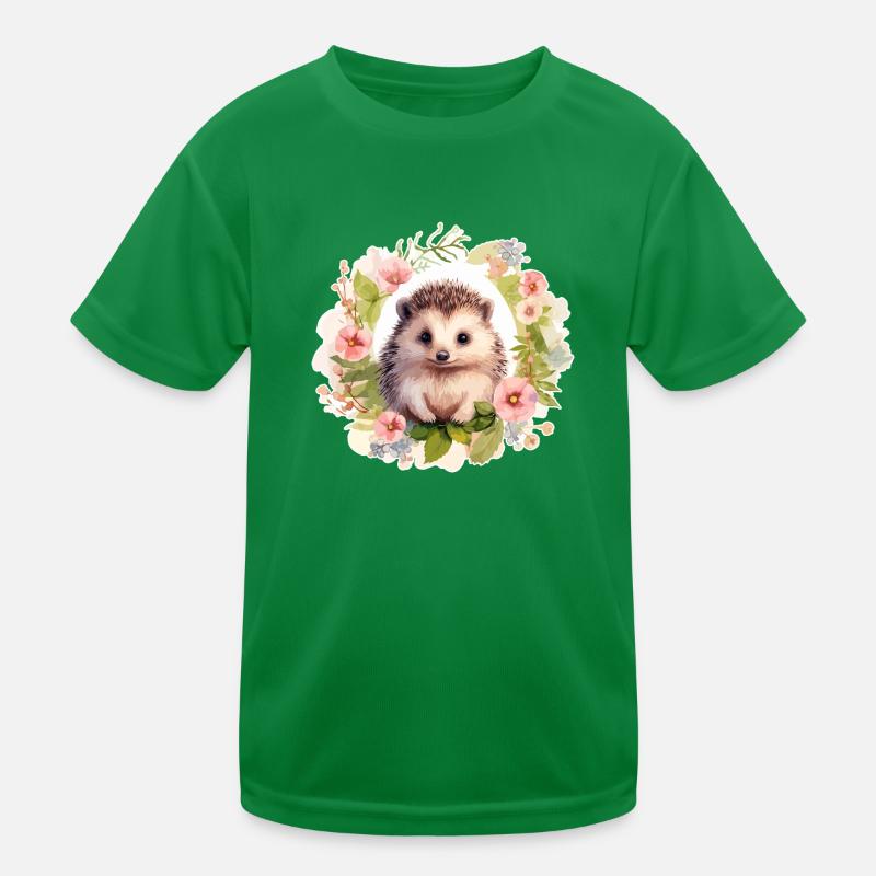 Süßer Igel Kinder Funktions-T-Shirt