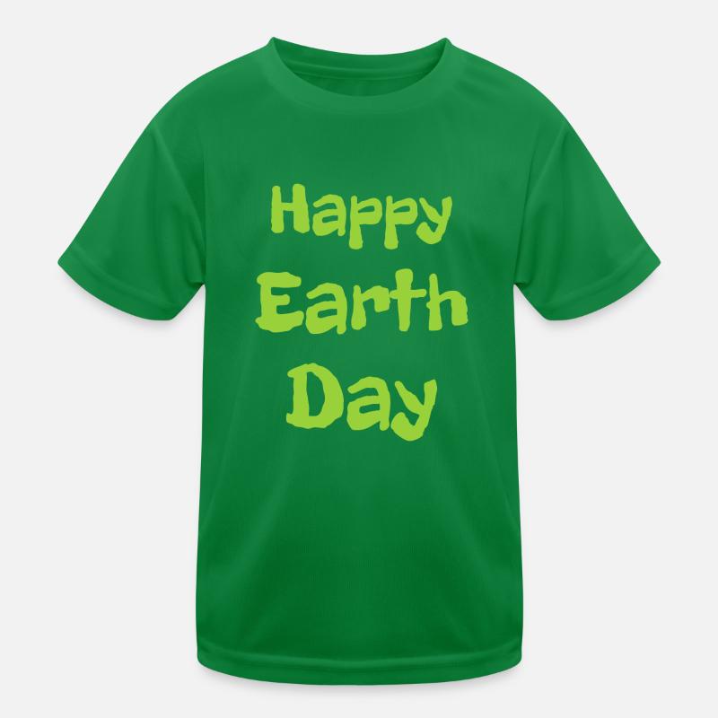 Happy Earth Day Kids Functional T-Shirt