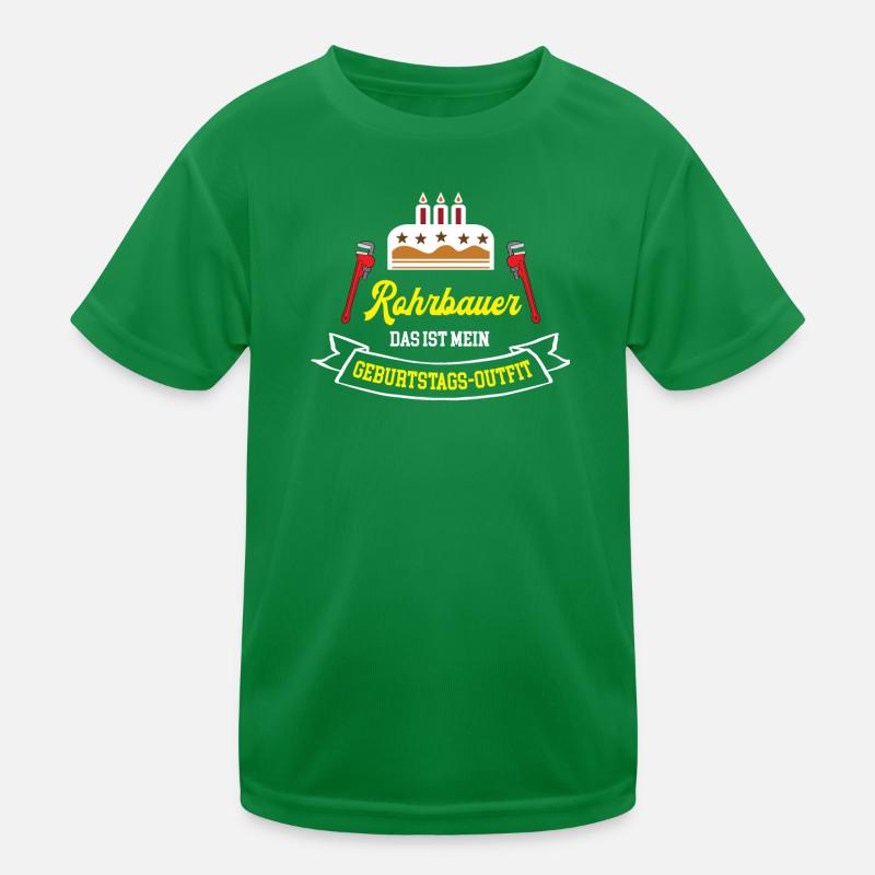 Rohrbauer Geburtstag Geburtstagsgeschenk Rohrbau Kinder Funktions-T-Shirt