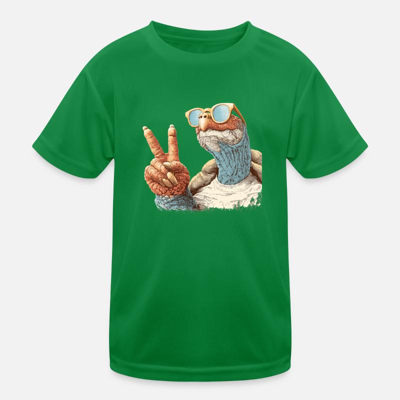 Coole Schildkröte Kinder Funktions-T-Shirt