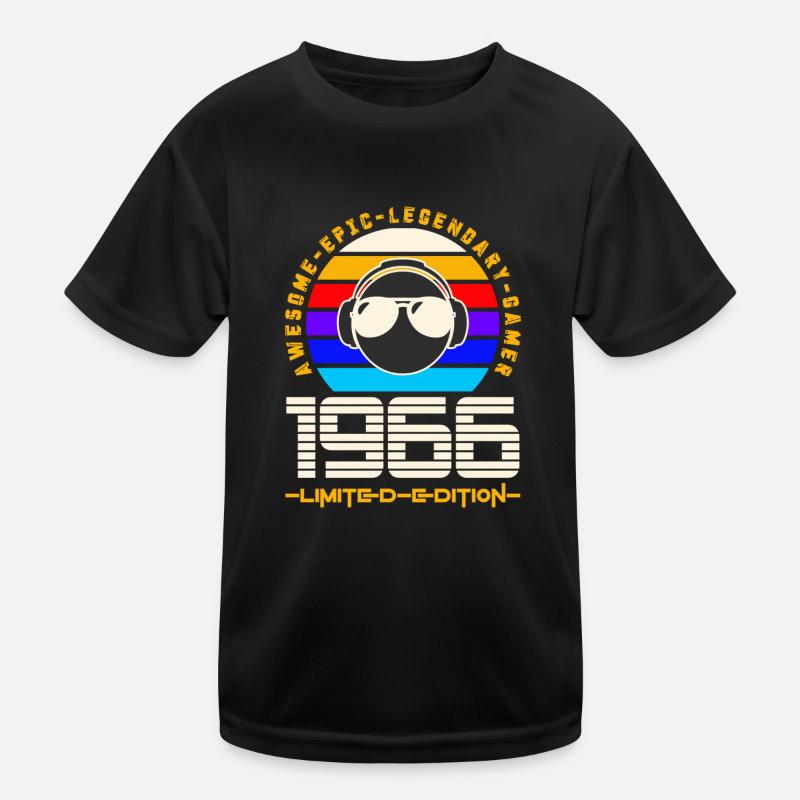 1966 - Kids Functional T-Shirt - black