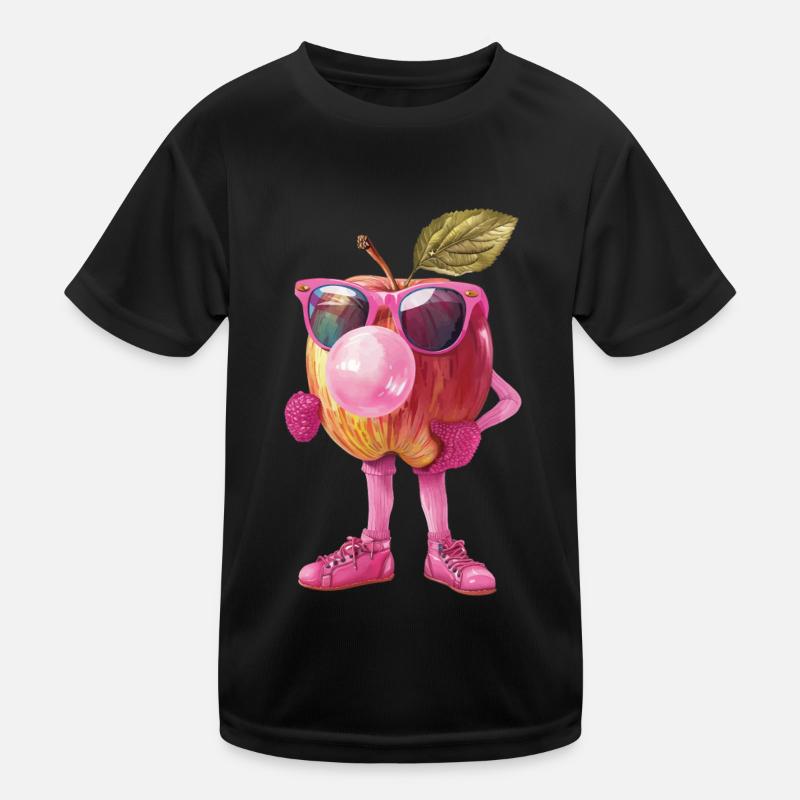 Apfel Kinder Funktions-T-Shirt