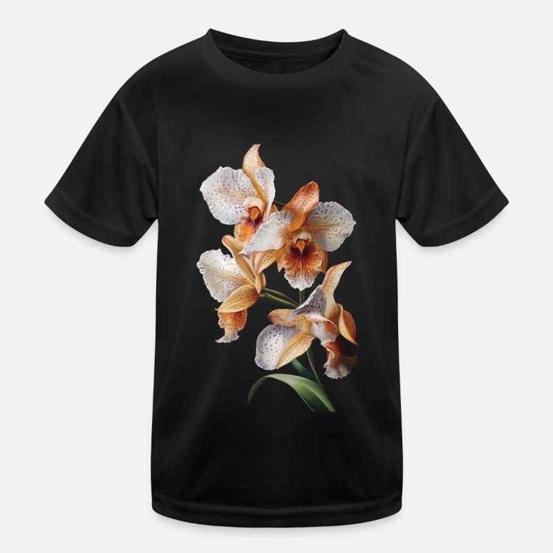 Orchidee Kinder Funktions-T-Shirt