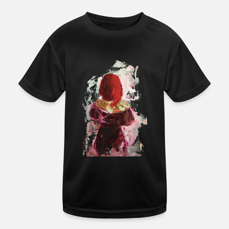 I see red again Ölbild Ölfarben Gemälde Design Kinder Funktions-T-Shirt