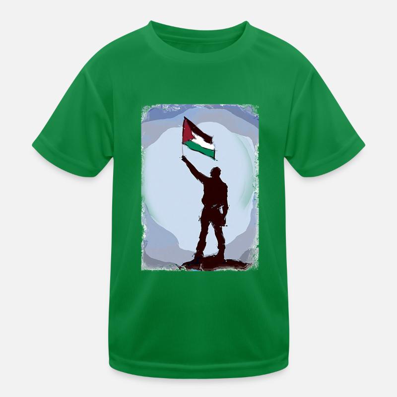 Palestine Drapeau Vies Comptent P10 T-shirt sport Enfant