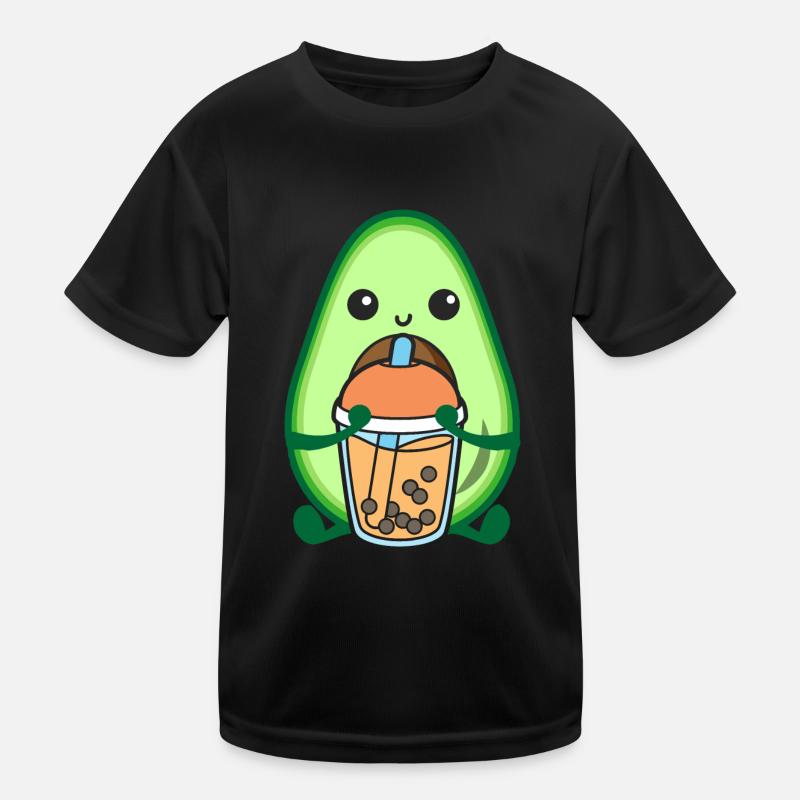 Bubble Milk Tea Avocado drinks Boba milk tea Kids Functional T-Shirt