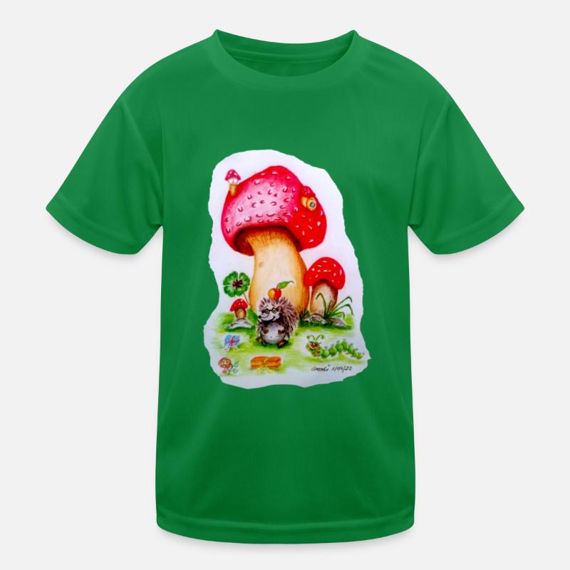 Märchen Pilz Kinder Funktions-T-Shirt