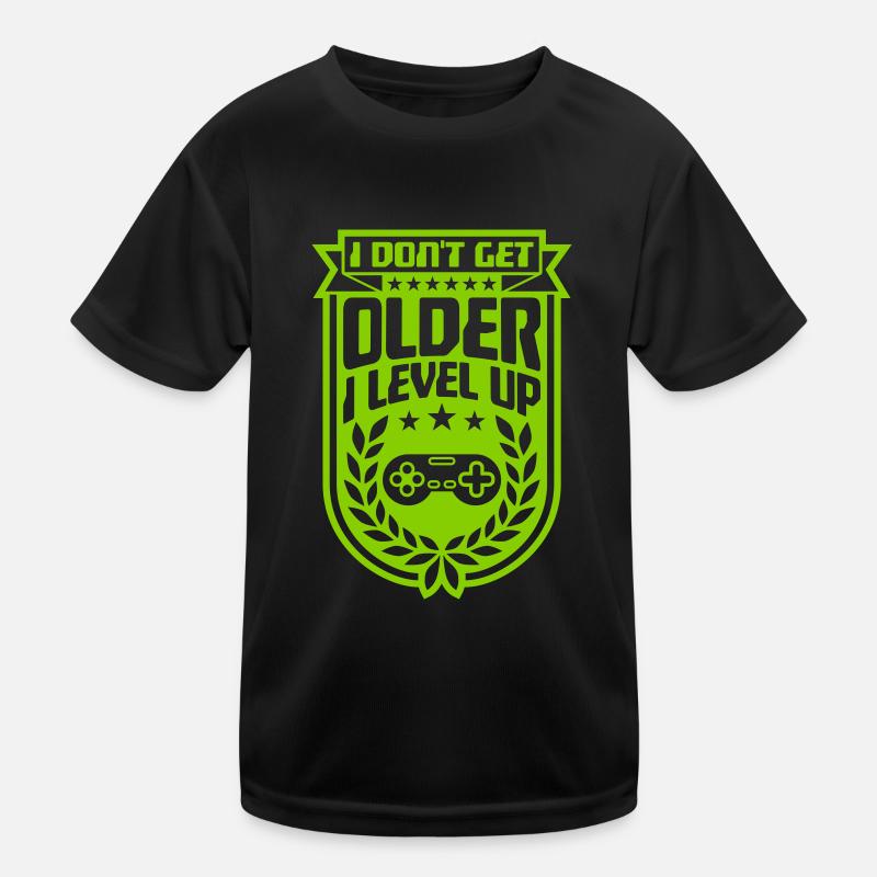get older level up Kids Functional T-Shirt