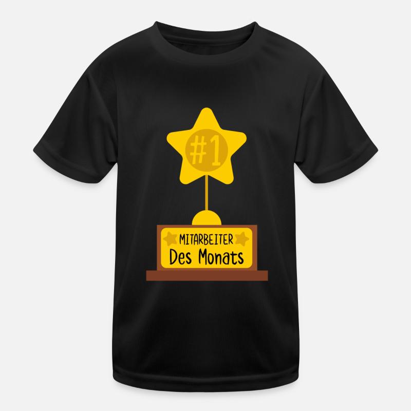 Mitarbeiter des Monats - Kinder Funktions-T-Shirt - Schwarz