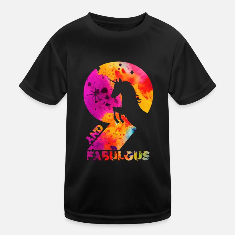9ÈME ANNIVERSAIRE EINHORN 9 ET FABULEUX T-shirt sport Enfant