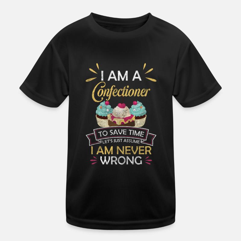 Pastry Cake Master Baker Kids Functional T-Shirt