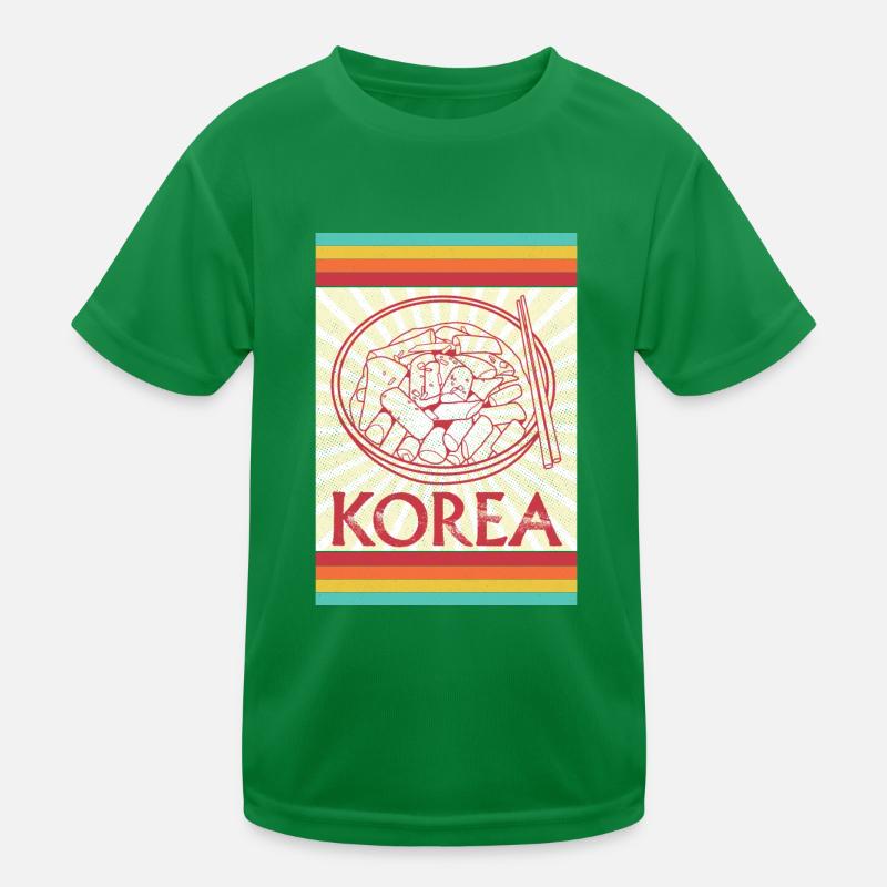 Cuisine coréenne Bibimbap Plat Ramen Riz T-shirt sport Enfant