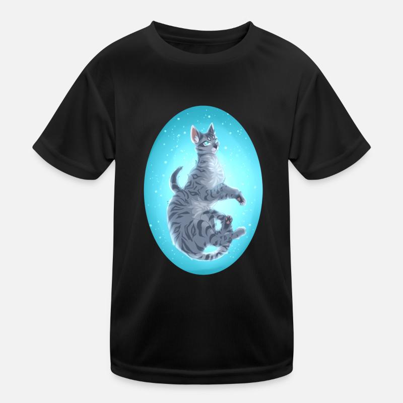 Jayfeather Häherfeder Graue Katze Warrior Cats Kinder Funktions-T-Shirt