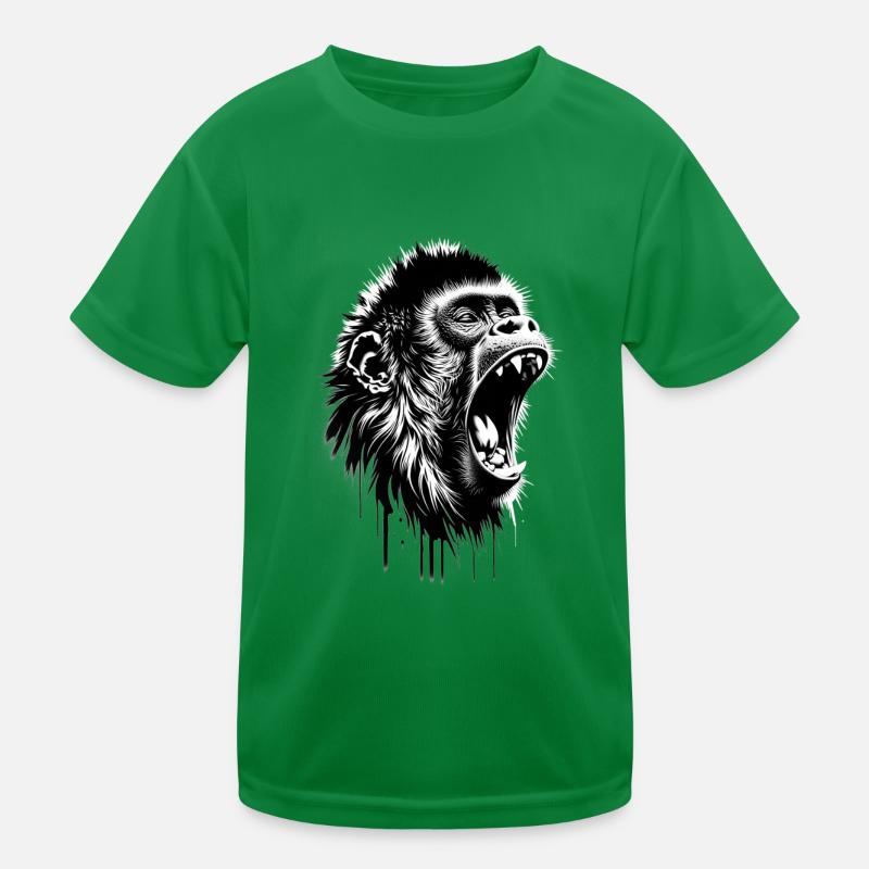 Sing and Danc Monkey Kinder Funktions-T-Shirt