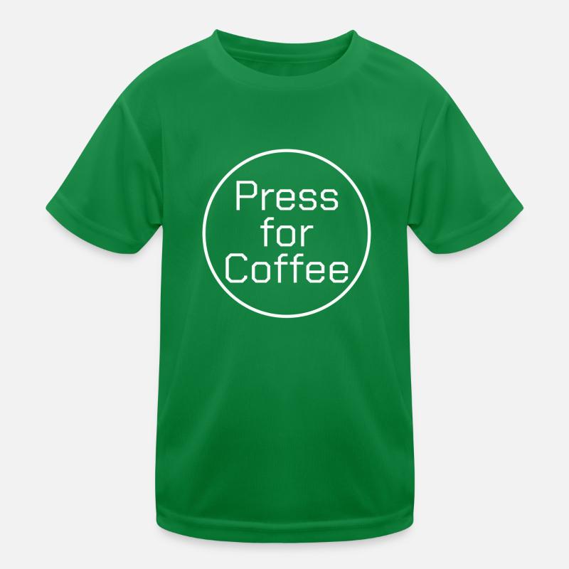press for coffee Kids Functional T-Shirt