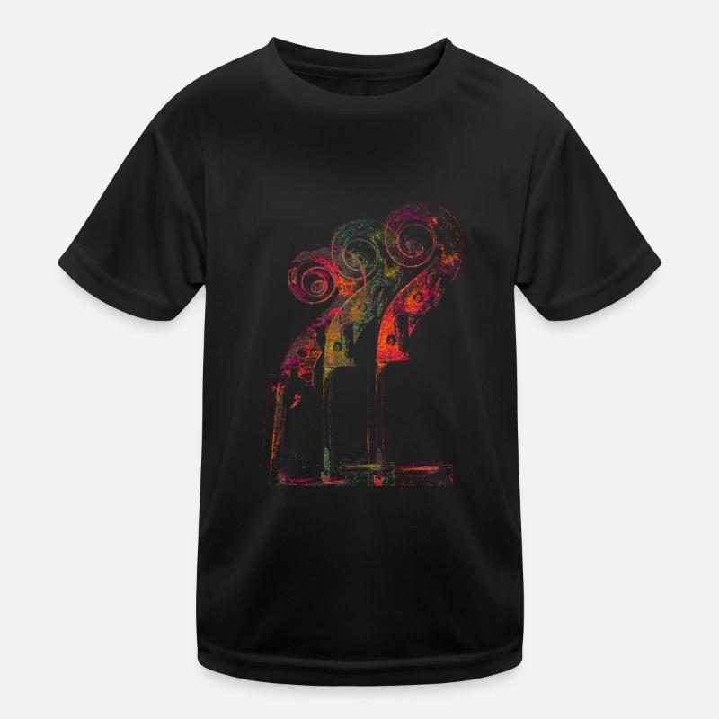 Cello Scroll Kids Functional T-Shirt