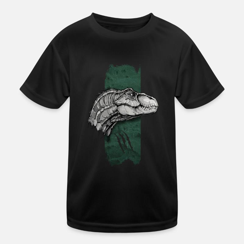 Ancient Elegance: Velociraptor's Majesty Kids Functional T-Shirt