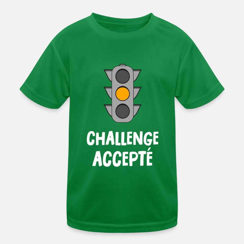 challenge accepté T-shirt sport Enfant