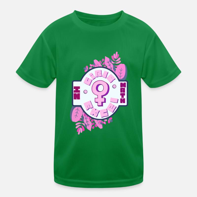 Math Power Mignon Kawaii Anime Écolière Otaku T-shirt sport Enfant