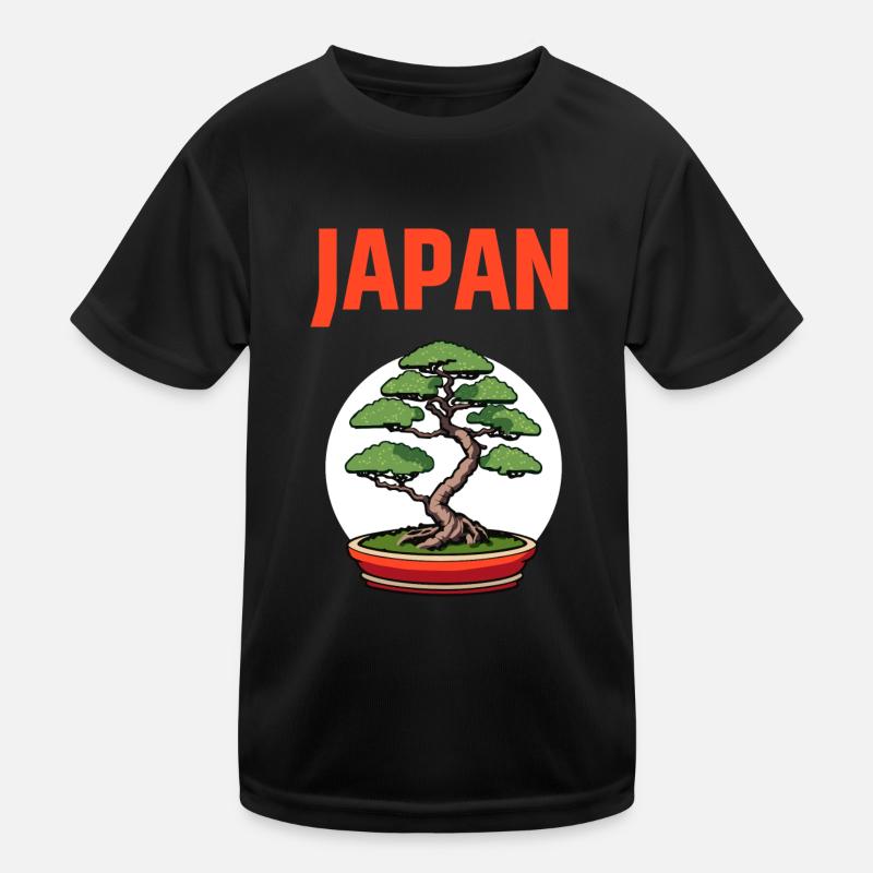 Bonsai Japan Tree Kids Functional T-Shirt