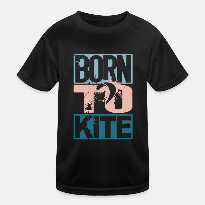 Né pour le cerf-volant T-shirt sport Enfant