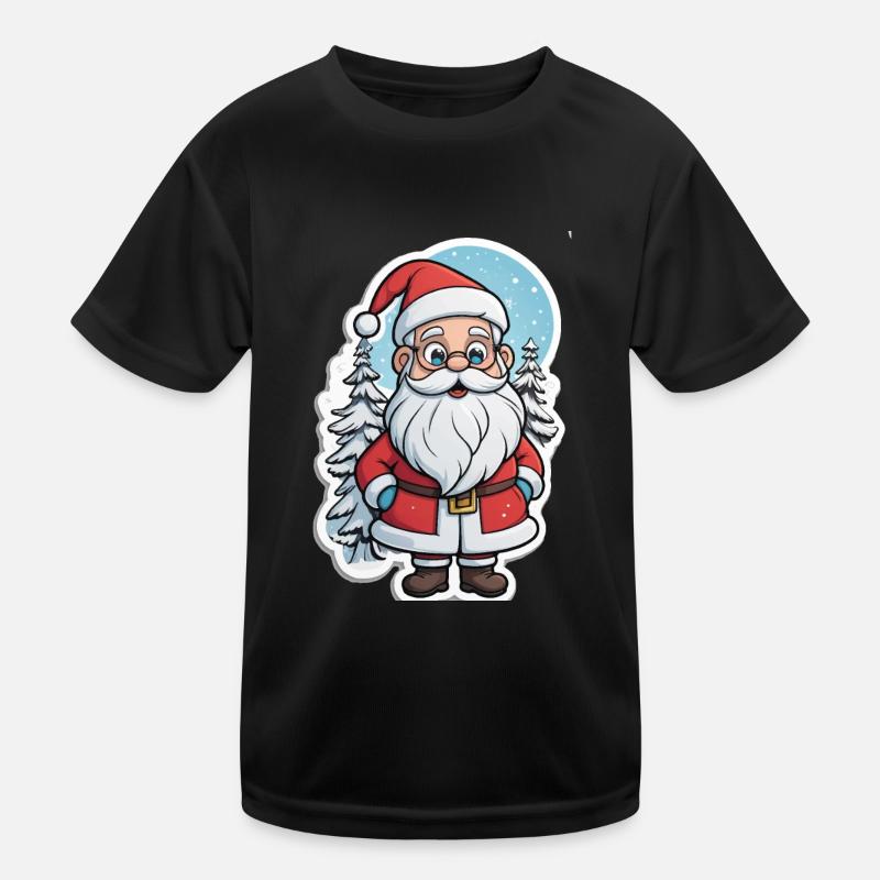 Weihnachtsmann Kinder Funktions-T-Shirt
