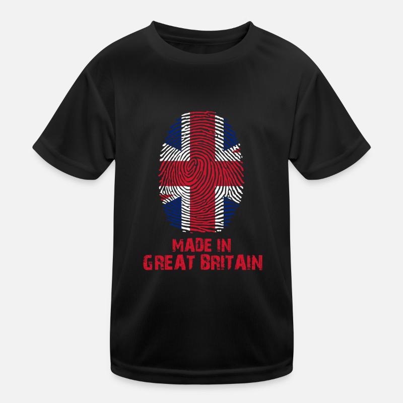Großbritannien Flagge - Made in Great Britain Gesc Kinder Funktions-T-Shirt