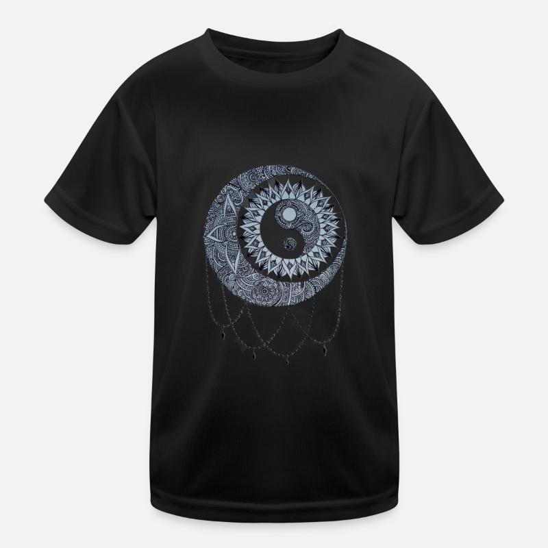 Moon and Sun Mandala Kids Functional T-Shirt