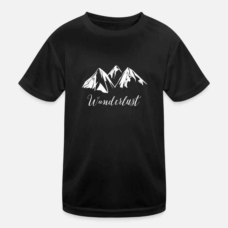 Wanderlust Kinder Funktions-T-Shirt