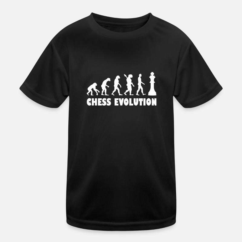 Chess Evolution - White Kinder Funktions-T-Shirt