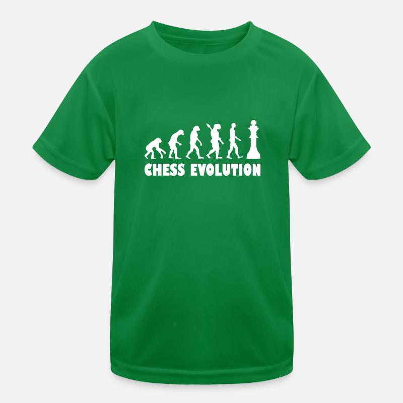 Chess Evolution - White Kinder Funktions-T-Shirt