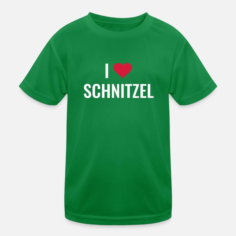 I love Schnitzel Kinder Funktions-T-Shirt