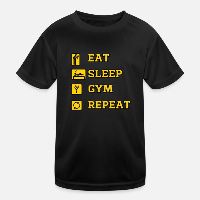 Eat Gym Repeat T-shirt sport Enfant